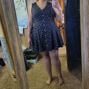 Women's Black Polka Dot Dress